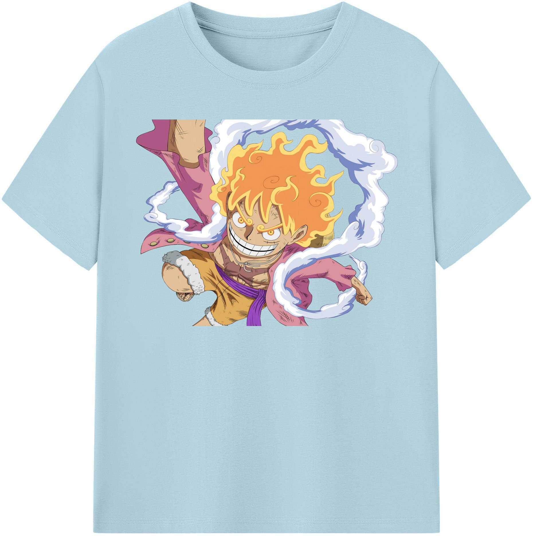 ワンピース モンキー・D・ルフィ ONE PIECE Monkey D. Luffy 綿100％半袖Tシャツ（フロントプリント）